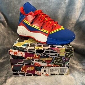 Adidas Pro Vision Marvel Basketball Shoes - Red, Blue, Yellow